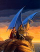 fantasy obrzky drak, elf, bytost, vl a hrdin - odeli jako pohlednice pohlednice elektronick